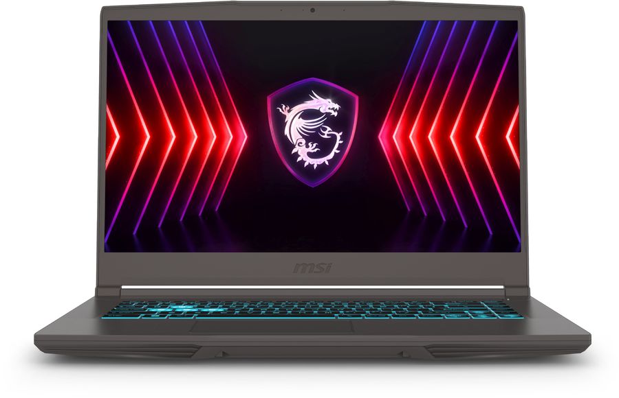 Ноутбук MSI Thin 15 B13VE-3023US Core i5 13420H 16Gb SSD512Gb NVIDIA GeForce RTX4050 6Gb 15.6" IPS FHD (1920x1080) Windows 11 Home Multi Language grey WiFi BT Cam (9S7-16R831-3023)