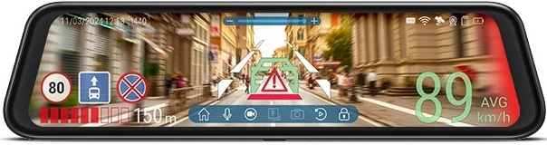 Видеорегистратор Navitel MR750 Smart серый 2Mpix 1440x2560 1440p 150гр. GPS NTK96580-2K