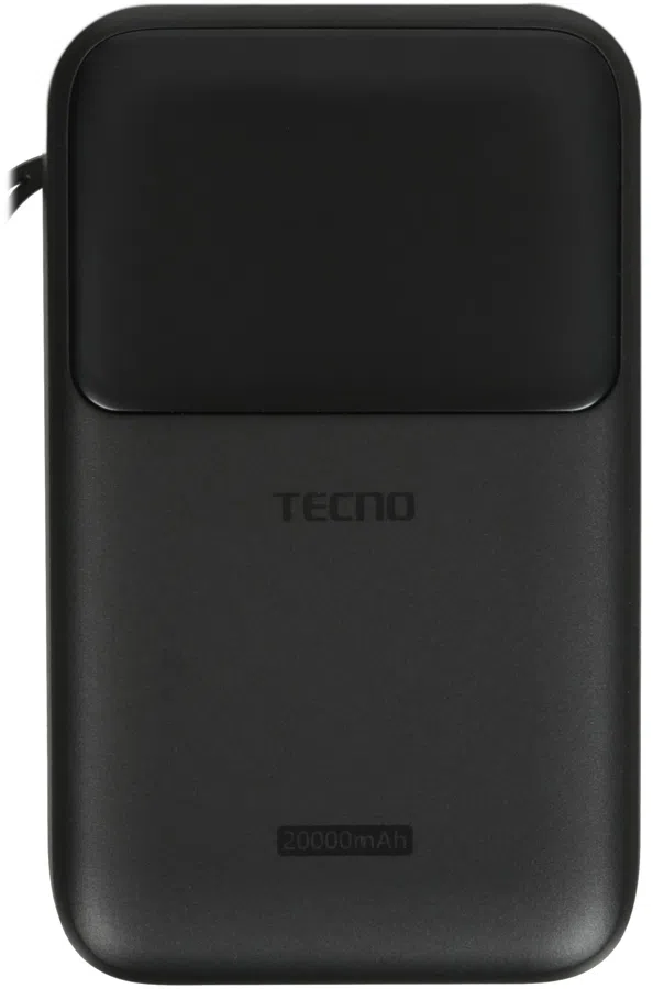Мобильный аккумулятор Tecno Pocket S201 20000mAh 2.4A 2xUSB-A/USB-C черный