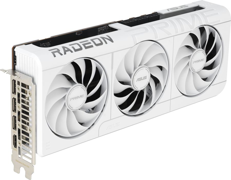 Видеокарта Asus PCI-E 5.0 PRIME-RX9070XT-O16GWHITE AMD Radeon RX 9070XT 16Gb 256bit GDDR6 2460/20000 HDMIx1 DPx3 HDCP Ret