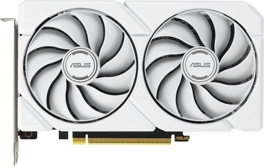 Видеокарта Asus PCI-E 5.0 DUAL-RX9060XT-16G-WHITE AMD Radeon RX 9060XT 16Gb 128bit GDDR6 2620/20000 HDMIx1 DPx2 HDCP Ret