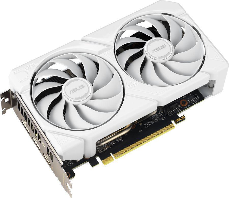 Видеокарта Asus PCI-E 5.0 DUAL-RX9060XT-16G-WHITE AMD Radeon RX 9060XT 16Gb 128bit GDDR6 2620/20000 HDMIx1 DPx2 HDCP Ret