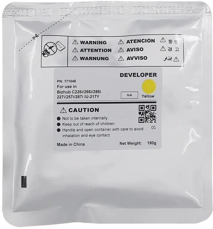 Девелопер Cet CET171048 (IU-217Y) (новая совместимая) для Konica-Minolta Bizhub C227i/C257i/C287i 90000стр.