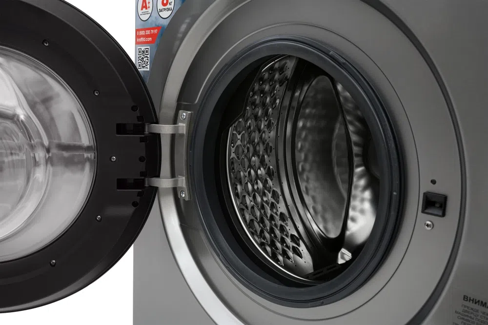 Стиральная машина Kraft KF-MBDS8148G класс: A+++ загр.фронтальная макс.:8кг серый инвертор