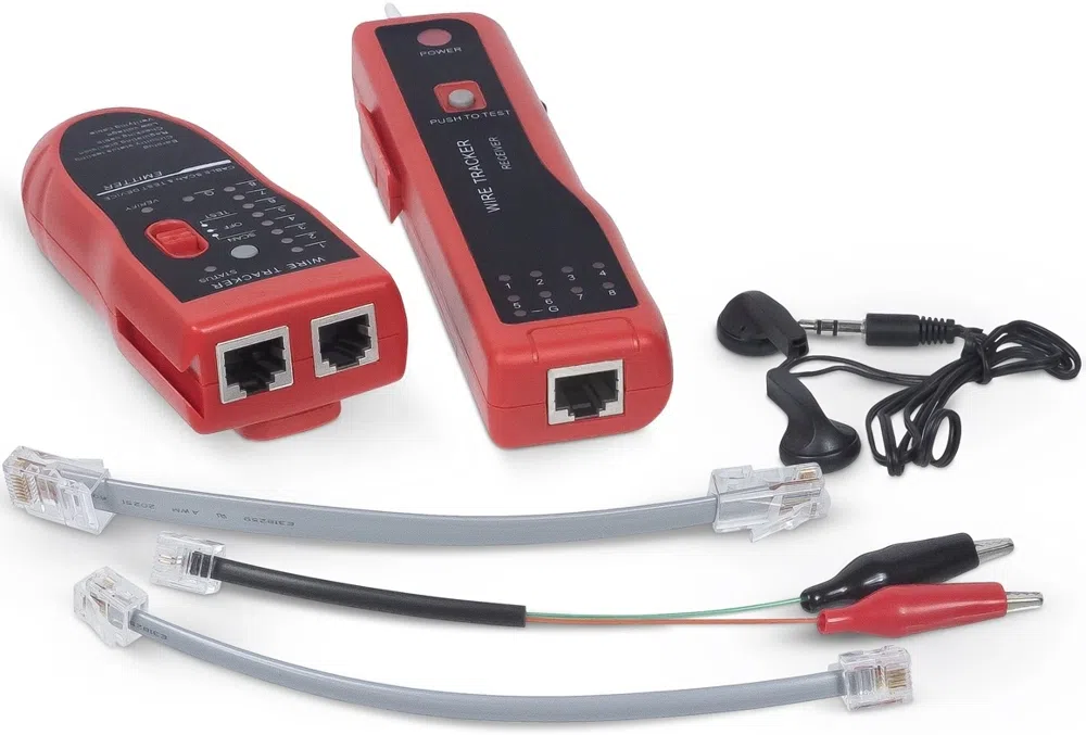 Тестер кабельный Cabeus HT-462 красный/черный