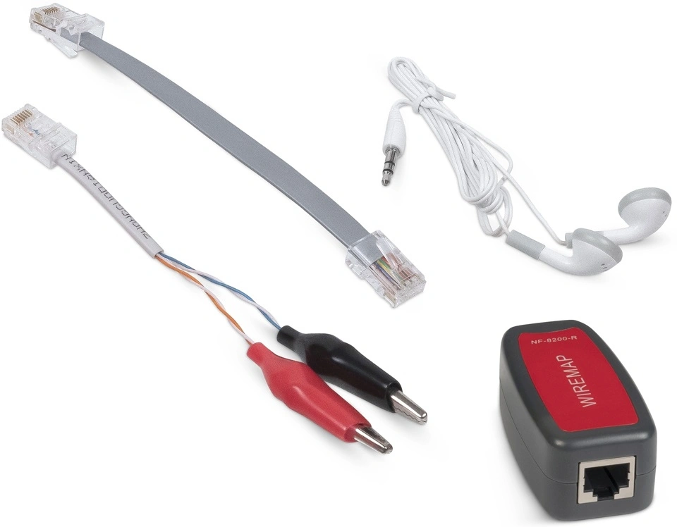 Тестер кабельный Cabeus CT-LCD-RJ45-Scan черный/красный