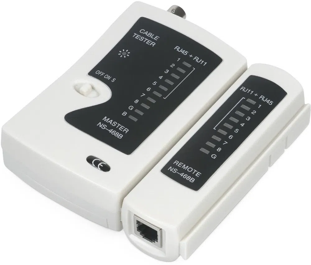 Тестер кабельный Cabeus CT-BNC-RJ45 белый/черный