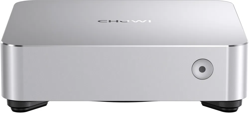 ПК Мини Chuwi AuBox Ryzen 7 8745HS (3.8) 16Gb SSD512Gb 780M Windows 11 Pro 2x2.5GbitEth WiFi BT 120W серебристый/черный