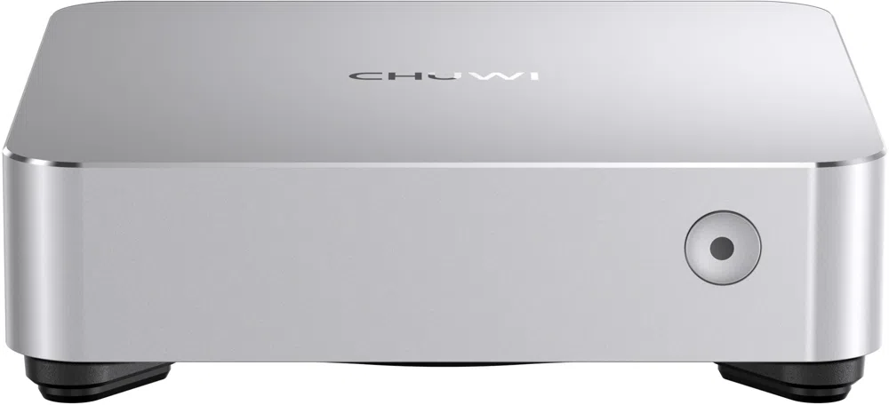 ПК Мини Chuwi AuBox Ryzen 7 8745HS (3.8) 32Gb SSD1Tb 780M Windows 11 Pro 2x2.5GbitEth WiFi BT 120W серебристый/черный
