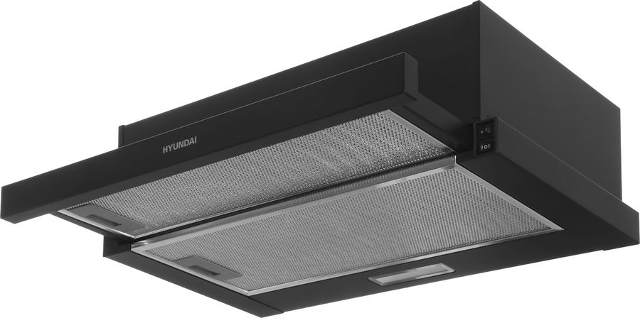 Вытяжка встраиваемая Hyundai HBH 6233 BK черный управление: кулисные переключатели (1 мотор)