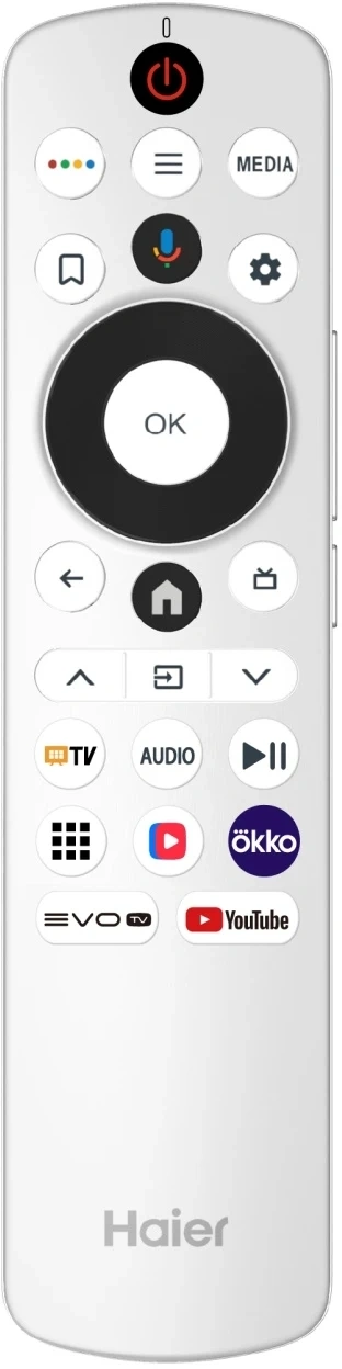Телевизор LED Haier 85" 85 MiniLED M4 Frameless серебристый 4K Ultra HD 60Hz MEMC DVB-T DVB-T2 DVB-C DVB-S2 USB WiFi Smart TV