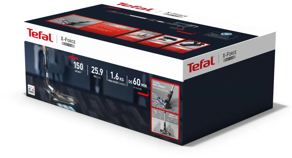 Пылесос Tefal X-Force Flex TY9L42WO 380Вт серый/зеленый