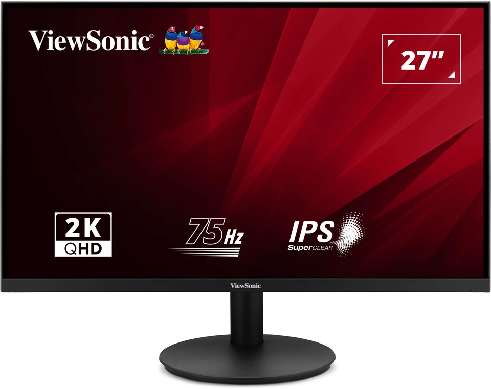 Монитор ViewSonic 27" VA2708-2K-HD-2 черный IPS LED 16:9 HDMI матовая 300cd 178гр/178гр 2560x1440 75Hz DP 2K 3.5кг