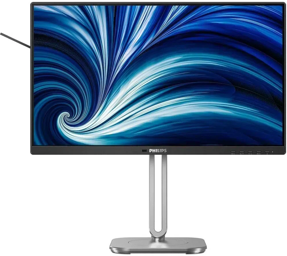 Монитор Philips 23.8" 24B2N4200 черный IPS LED 16:9 HDMI M/M матовая HAS Piv 300cd 178гр/178гр 1920x1080 120Hz VGA DP FHD USB 5.45кг