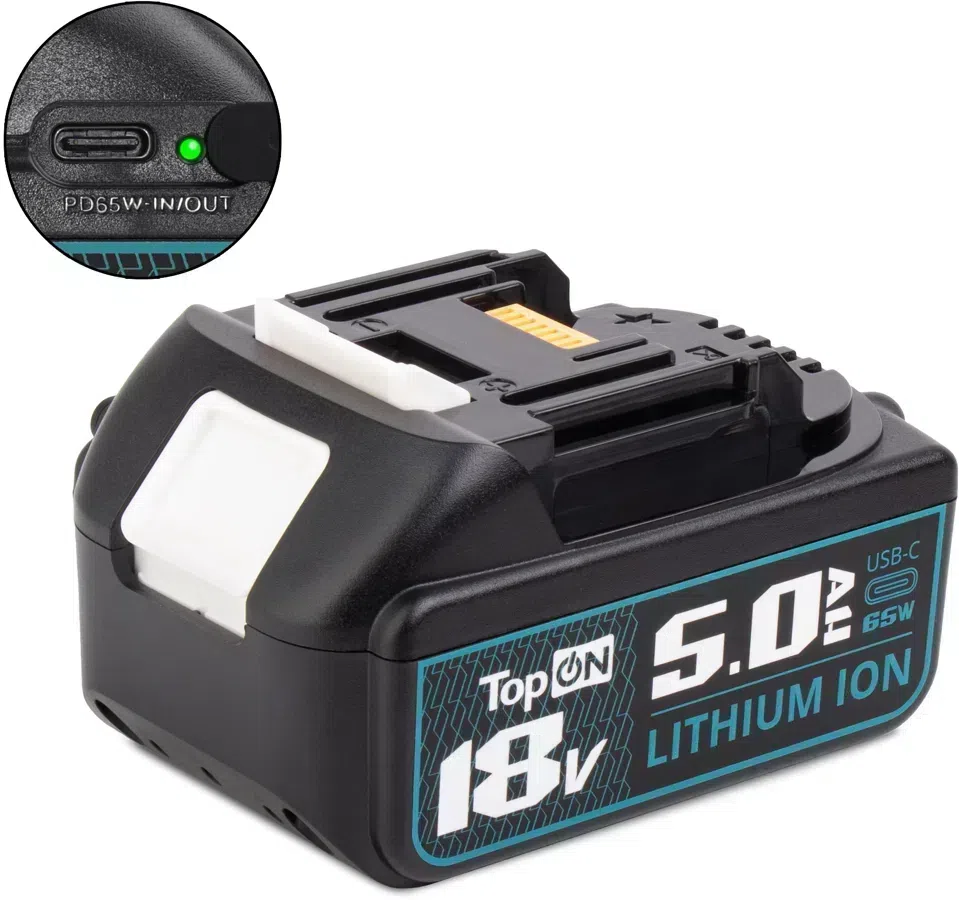 Батарея аккумуляторная TopON TOP-MAK-18 18В 5Ач Li-Ion (103786)