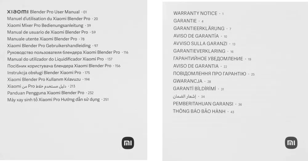 Блендер стационарный Xiaomi BHR07QSEU 500Вт белый