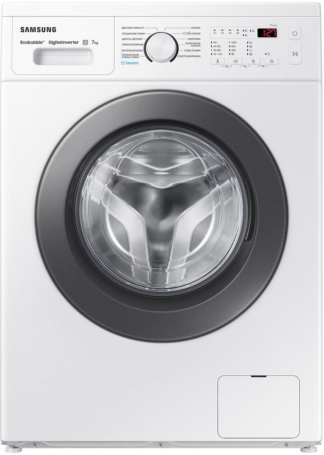 Стиральная машина Samsung WW70AG4S21VELD класс: A загр.фронтальная макс.:7кг белый инвертор