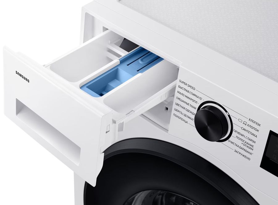 Стиральная машина Samsung WW90DG5U34AELP класс: A загр.фронтальная макс.:9кг белый инвертор