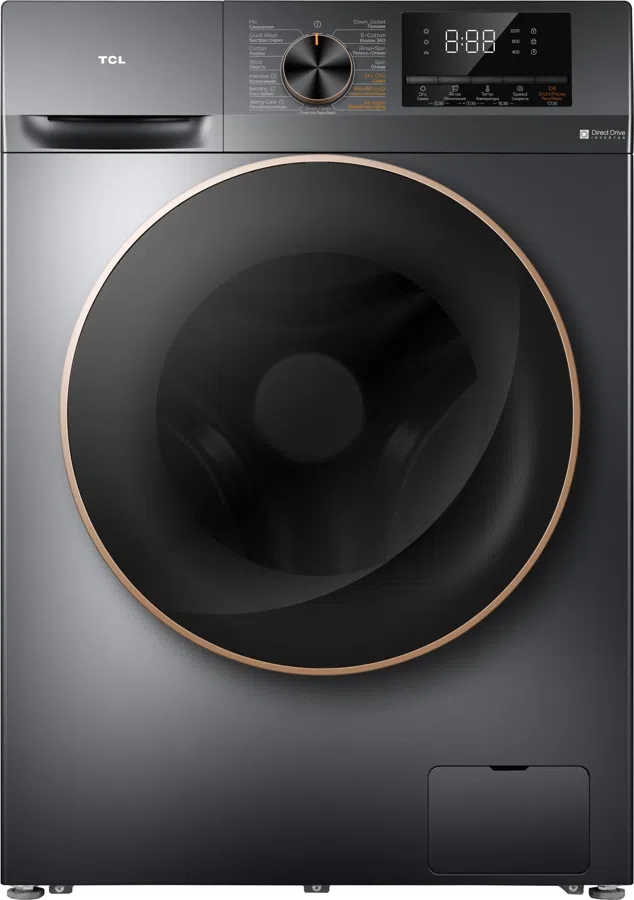 Стиральная машина TCL W-P210W класс: A+++ загр.фронтальная макс.:10кг серый инвертор
