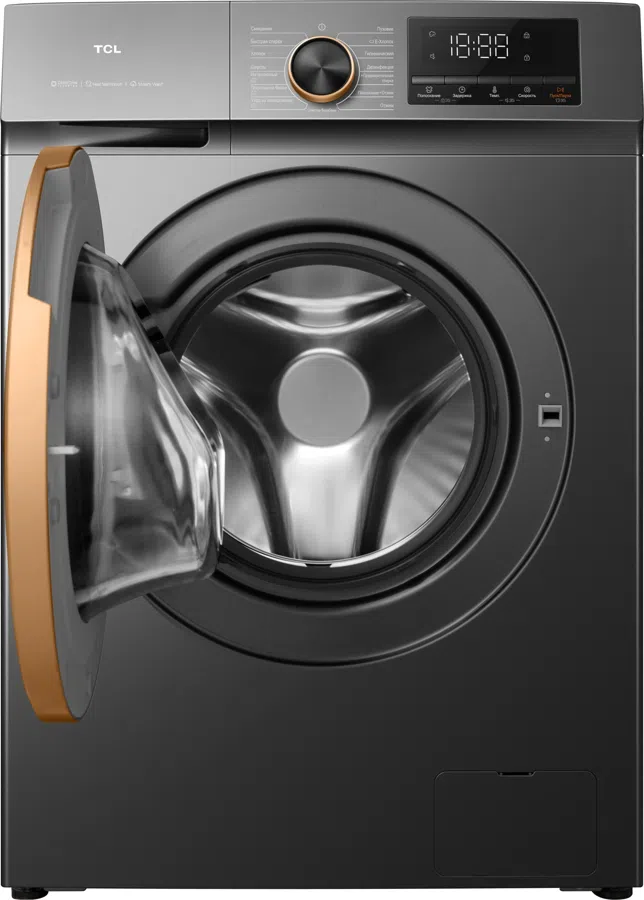 Стиральная машина TCL TWRP-1108W12G2 класс: A+++ загр.фронтальная макс.:8кг серый инвертор