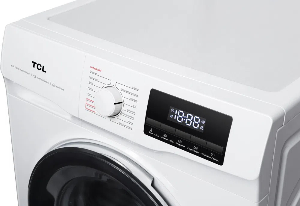 Стиральная машина TCL TWRF-607W12W1 класс: A+++ загр.фронтальная макс.:7кг белый инвертор