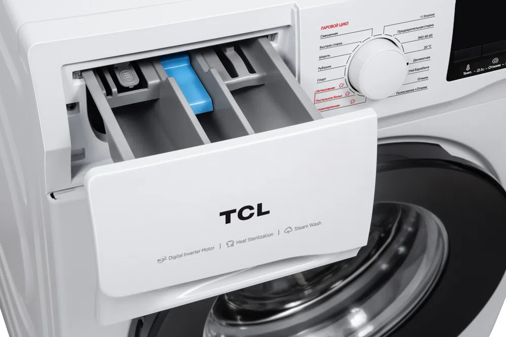 Стиральная машина TCL TWRF-607W12W1 класс: A+++ загр.фронтальная макс.:7кг белый инвертор