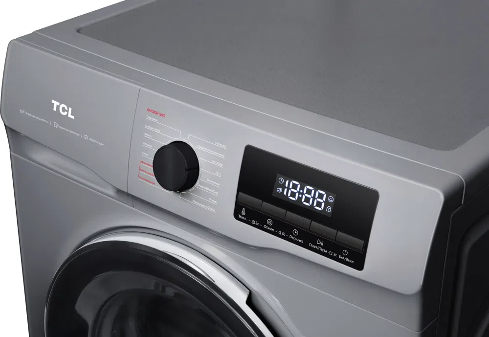Стиральная машина TCL W-SF606G класс: A+++ загр.фронтальная макс.:6кг серый инвертор