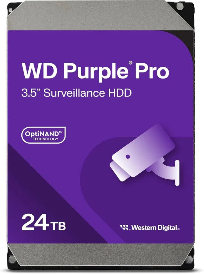 Жесткий диск WD SATA-III 24TB WD241PURP Surveillance Purple Pro (7200rpm) 512Mb 3.5"