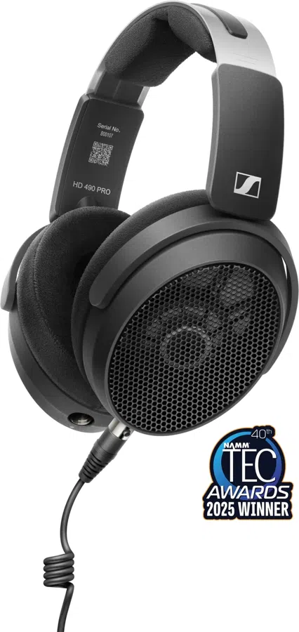 Наушники накладные Sennheiser HD 490 Pro Plus 3м черный/серый проводные оголовье