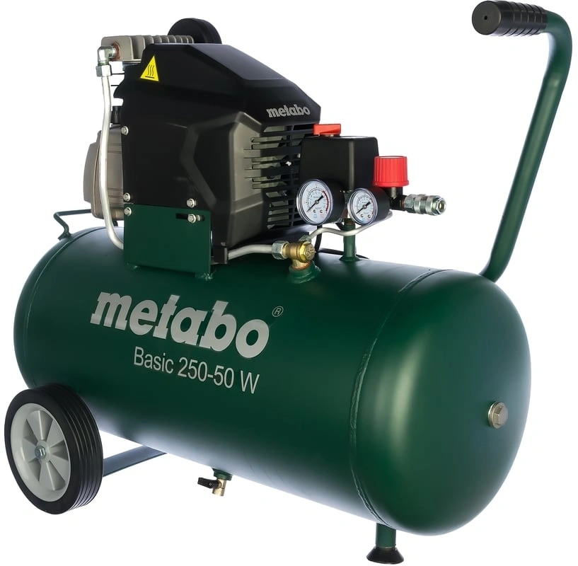 Компрессор поршневой Metabo Basic 250-50 W масляный 110л/мин 50л 1500Вт зеленый