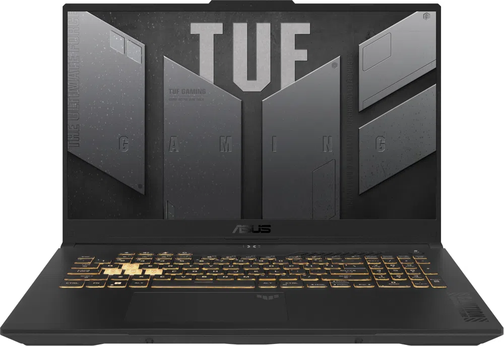 Ноутбук Asus TUF Gaming F17 FX707VJB-HX102 Core 5 210H 16Gb SSD1Tb NVIDIA GeForce RTX 3050 6Gb 17.3" IPS FHD (1920x1080) без ОС grey WiFi BT Cam (90NR0MY5-M003T0)