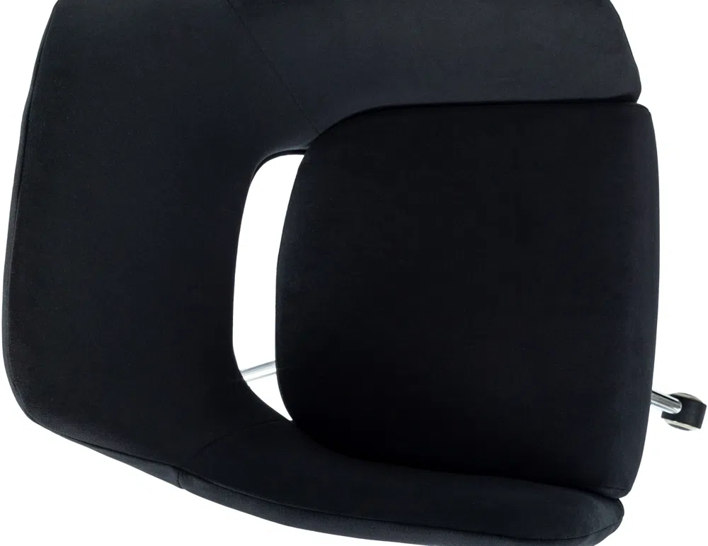Кресло Бюрократ CH-390SL черный Alfa Black крестов. металл хром