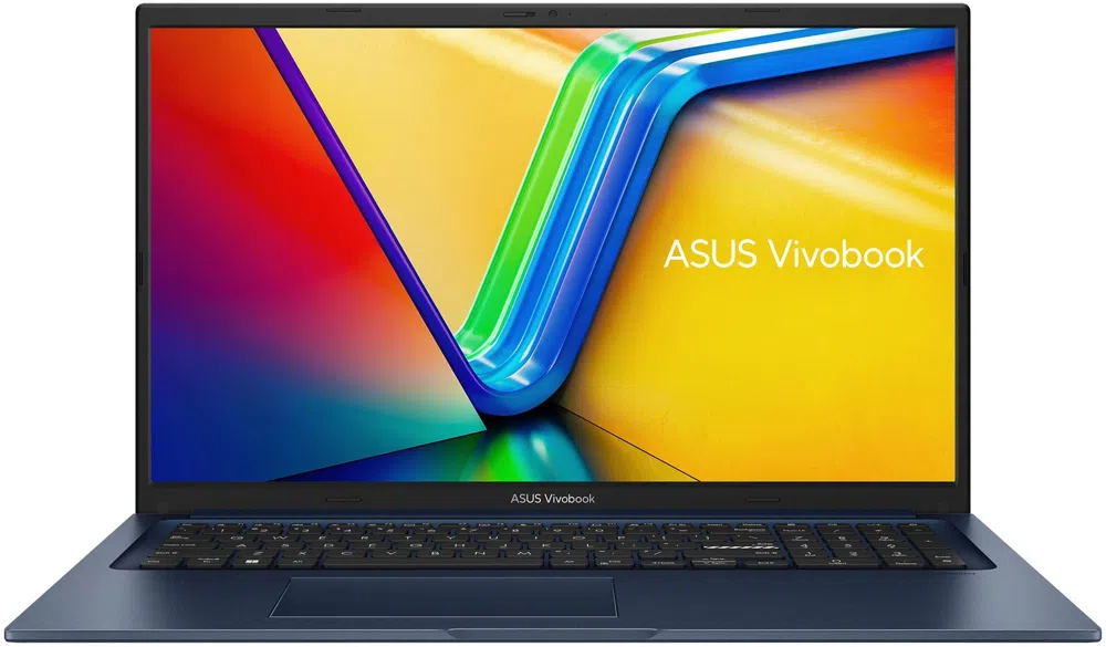 Ноутбук Asus Vivobook 17 X1704VA-AU1108 Core 7 150U 16Gb SSD512Gb Intel Graphics 17.3" IPS FHD (1920x1080) без ОС blue WiFi BT Cam (90NB13X2-M00MU0)