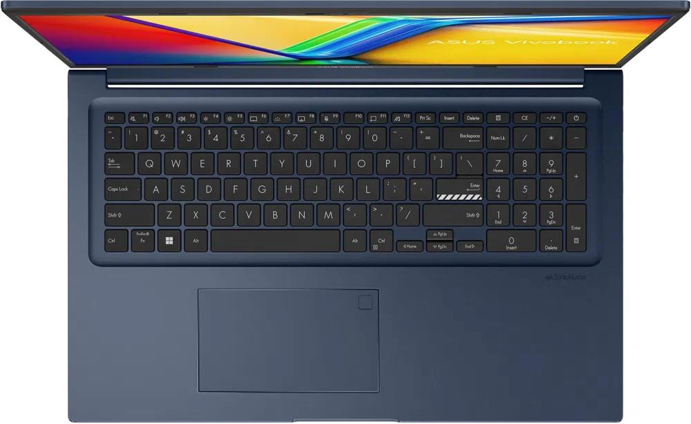Ноутбук Asus Vivobook 17 X1704VA-AU1108 Core 7 150U 16Gb SSD512Gb Intel Graphics 17.3" IPS FHD (1920x1080) без ОС blue WiFi BT Cam (90NB13X2-M00MU0)
