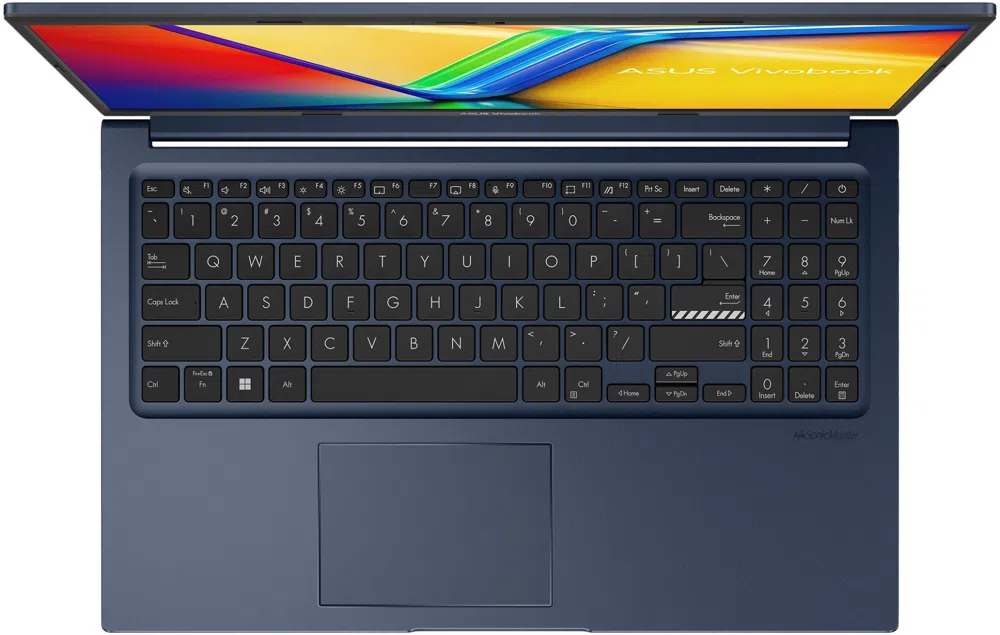 Ноутбук Asus Vivobook 15 X1504VA-BQ4163 Core 7 150U 16Gb SSD512Gb Intel Graphics 15.6" IPS FHD (1920x1080) без ОС blue WiFi BT Cam (90NB13Y1-M02H00)