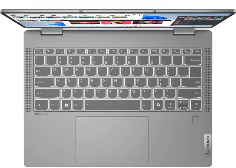 Ноутбук Lenovo IdeaPad 5 2-in-1 14IRH9 Core i7 13620H 16Gb SSD512Gb Intel UHD Graphics 14" OLED Touch WUXGA (1920x1200) без ОС grey WiFi BT Cam (83KX0041PS)