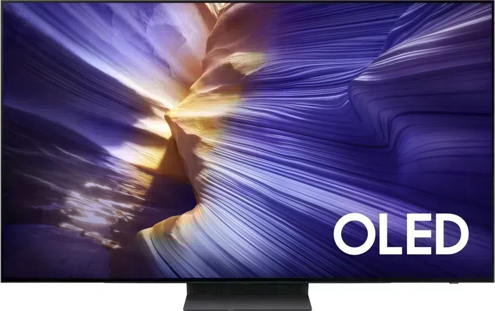 Телевизор OLED Samsung 77" QE77S90FAEXRU Series 9 черный графит 4K Ultra HD 120Hz DVB-T2 DVB-C DVB-S2 USB WiFi Smart TV