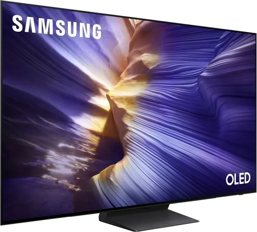 Телевизор OLED Samsung 77" QE77S90FAEXRU Series 9 черный графит 4K Ultra HD 120Hz DVB-T2 DVB-C DVB-S2 USB WiFi Smart TV