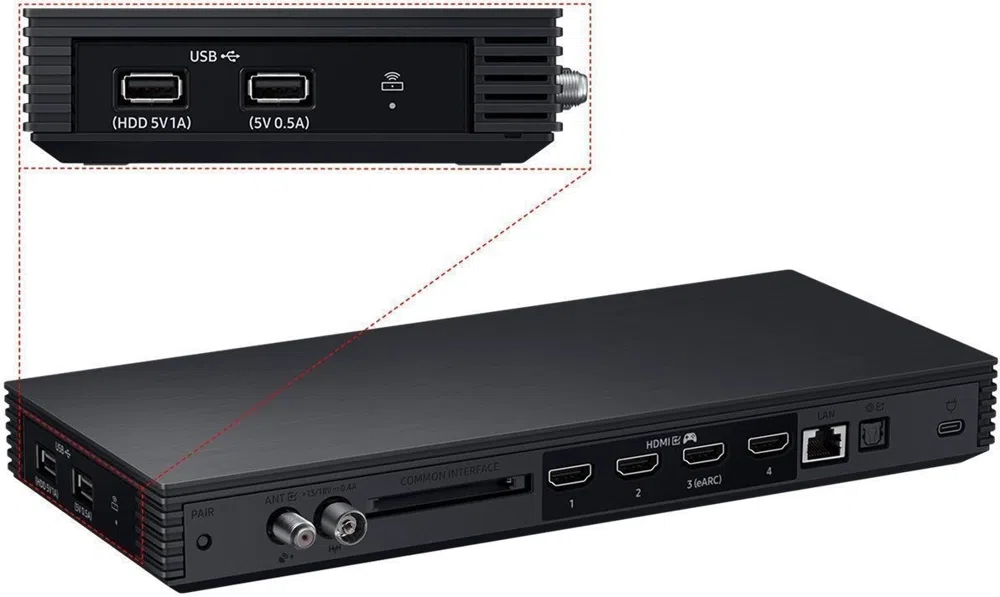 Телевизор QLED Samsung 75" QE75QN990FUXRU Series 9 черный графит/черный титан 8K Ultra HD 120Hz DVB-T2 DVB-C DVB-S2 USB WiFi Smart TV