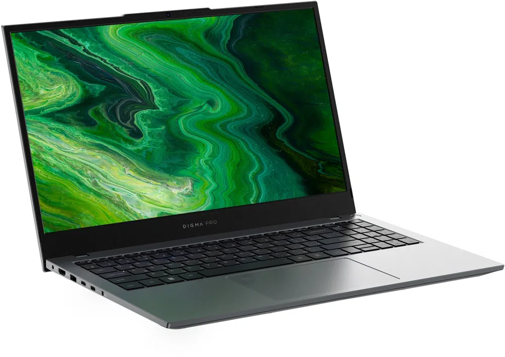 Ноутбук Digma Pro Fortis M Core i7 1255U 32Gb SSD512Gb Intel Iris Xe graphics 15.6" IPS FHD (1920x1080) Windows 11 Pro grey WiFi BT Cam 4250mAh (DN15P7-BDXW01)