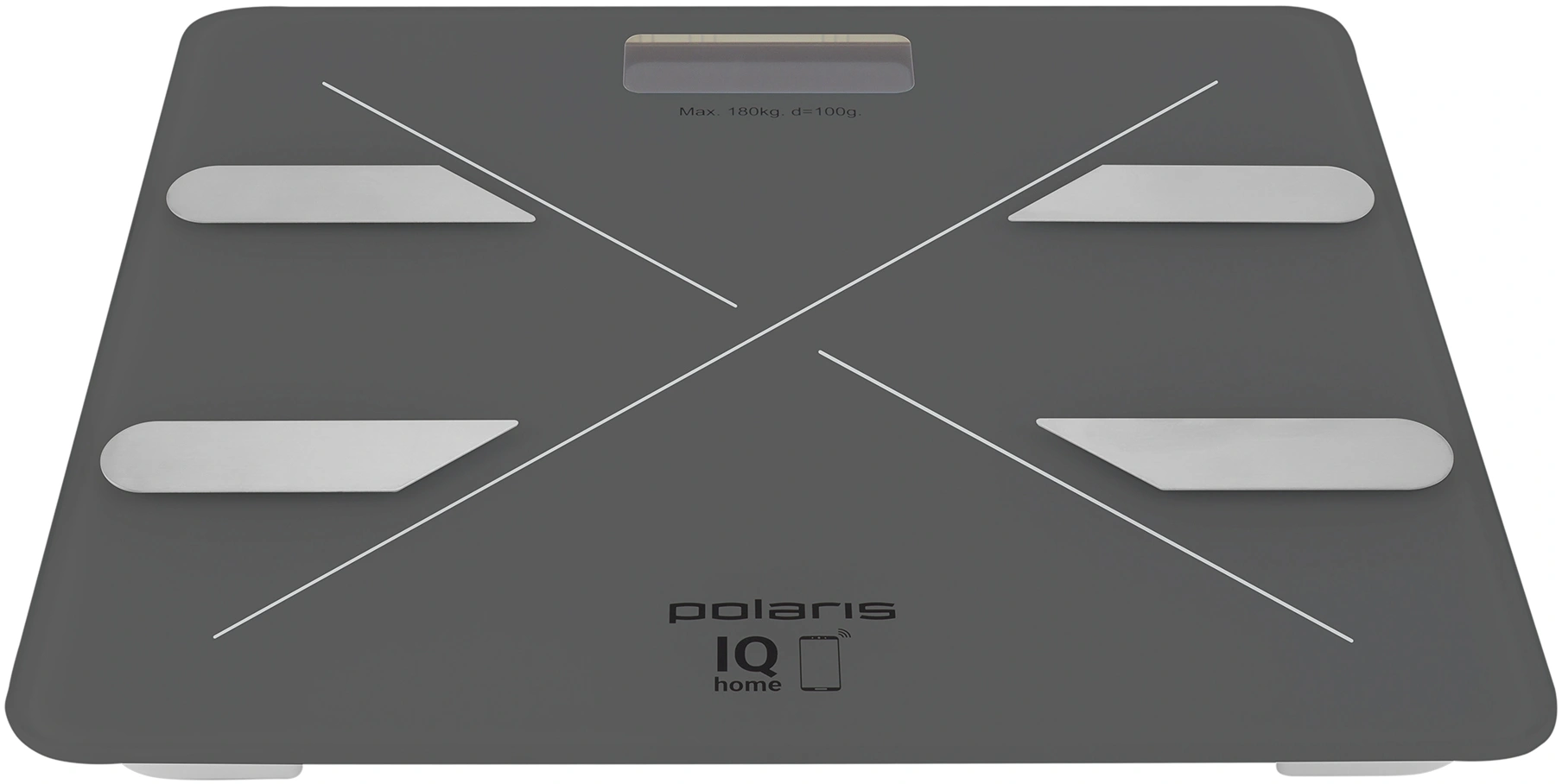 Весы напольные электронные Polaris PWS 1898 IQ Home макс.180кг графитовый