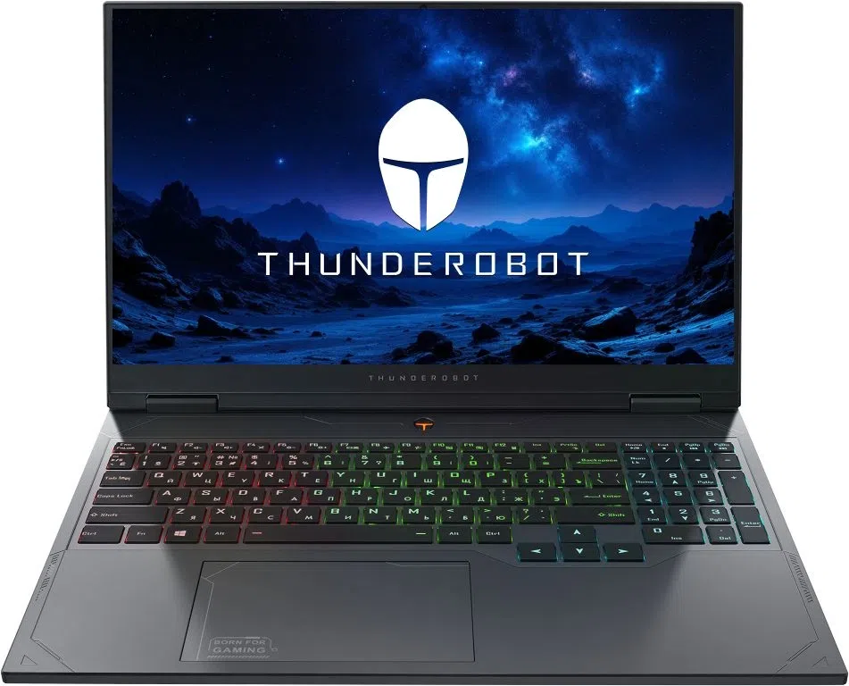 Ноутбук Thunderobot Gravity 16 G2 Pro Core i9 13900H 32Gb SSD1Tb NVIDIA GeForce RTX 5060 8Gb 16" IPS QHD (2560x1600) FreeDOS grey WiFi BT Cam (JT009H00KRU)