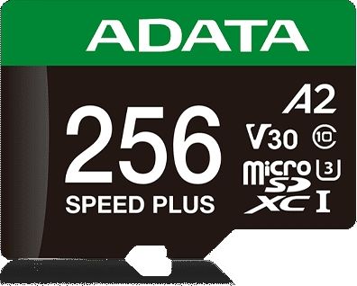 Флеш карта microSDXC 256GB A-Data UD256GUI3V30A2SP-RA1 Speed Plus V30 A2 + adapter