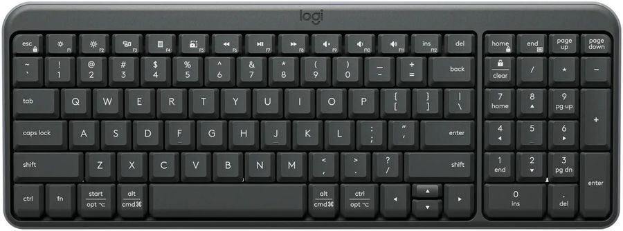 Клавиатура Logitech K250 YR0107 графитовый беспроводная BT slim (920-013452)