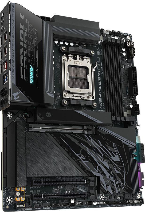 Материнская плата Gigabyte X870E AORUS ELITE X3D Socket AM5 AMD X870E 4xDDR5 ATX AC`97 8ch(7.1) 5Gigabit RAID+HDMI