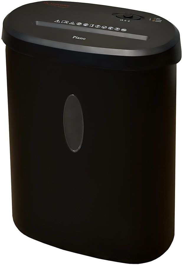 Шредер Gladwork Piano 16C черный (секр.P-4) фрагменты 16лист. 21лтр. скрепки скобы пл.карты