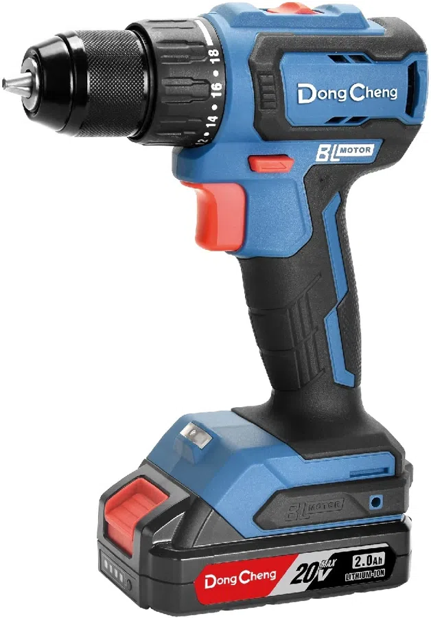 Дрель-шуруповерт DongCheng DCJZ2040 аккум. патрон:быстрозажимной (кейс в комплекте) (DCJZ2040(TYPE AM))