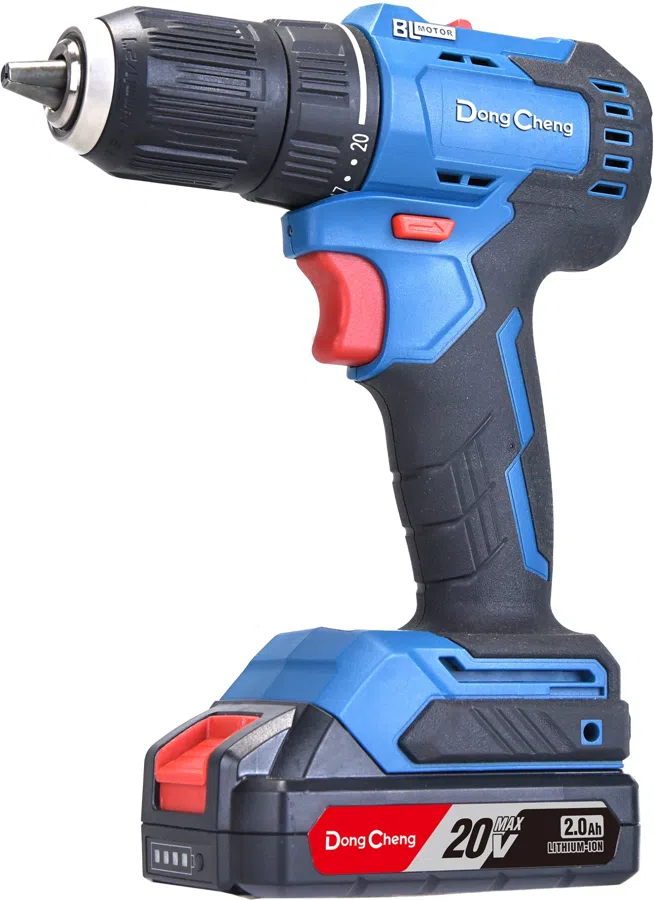 Дрель-шуруповерт DongCheng DCJZ2050 аккум. патрон:быстрозажимной (кейс в комплекте) (DCJZ2050(TYPE DM))
