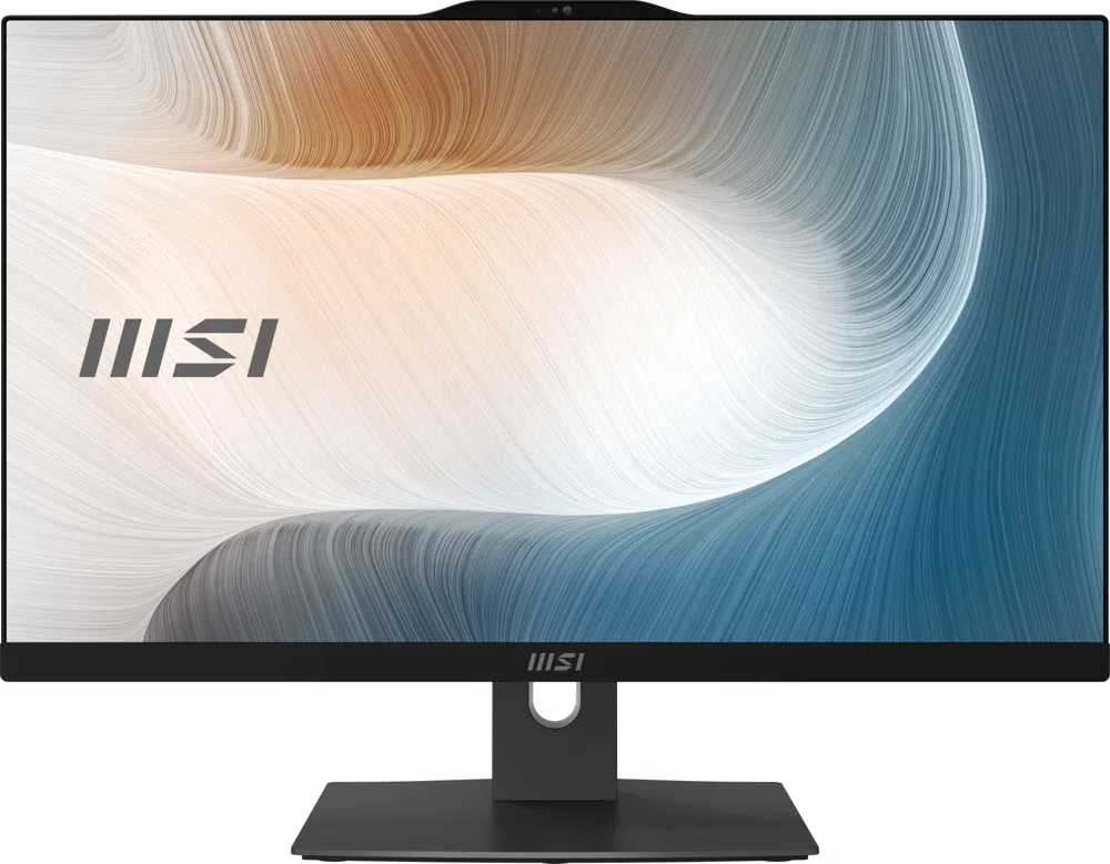 Моноблок MSI Modern AM242P 12M-1493XRU 23.8" Full HD i5 1235U (1.3) 16Gb SSD1Tb Iris Xe без ОС GbitEth WiFi BT 120W клавиатура мышь Cam черный 1920x1080