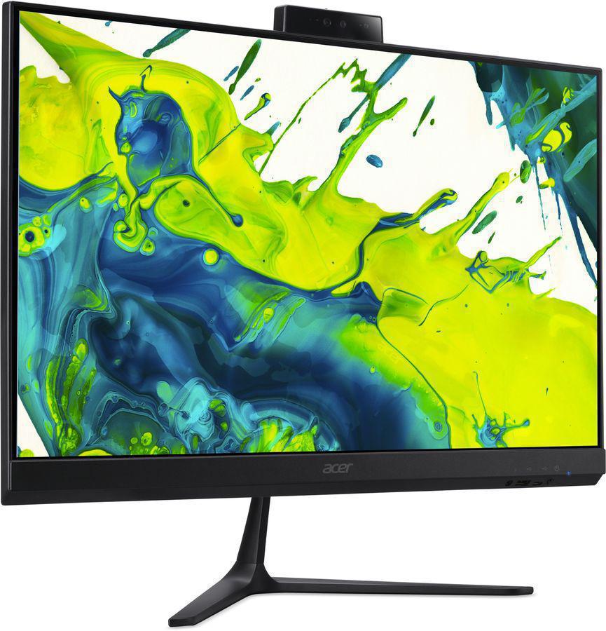 Моноблок Acer Aspire C24B-GKRK 23.8" Full HD Ryzen 5 330 (2) 16Gb SSD512Gb Radeon 820M Eshell GbitEth WiFi BT 65W клавиатура мышь Cam черный 1920x1080